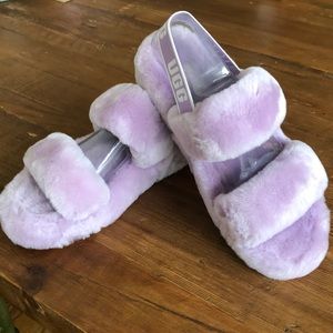 UGG Oh Yeah slides in Lilac Bloom size 8 NWT